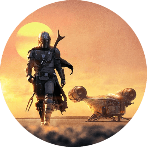 The Mandalorian logo