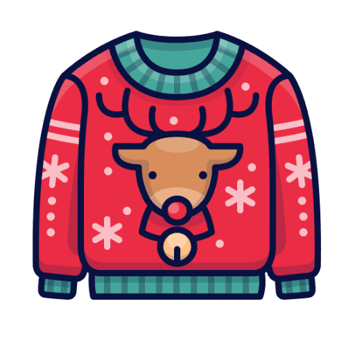 Celebrity Ugly Holiday Sweaters logo