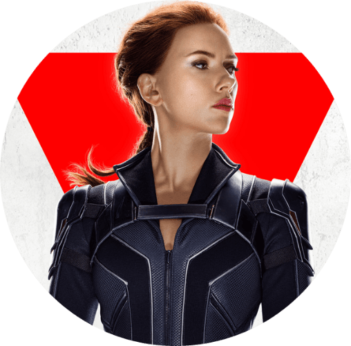 Scarlett Johansson: The Black Widow logo