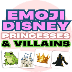 Emoji Disney Princesses & Villains logo