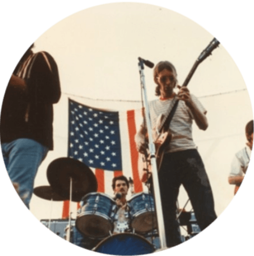 Red, White & Blue Bands logo