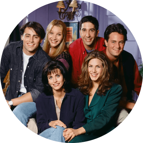 The Cast of Friends logo