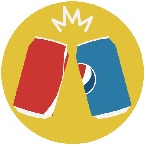 Coke vs. Pepsi logo